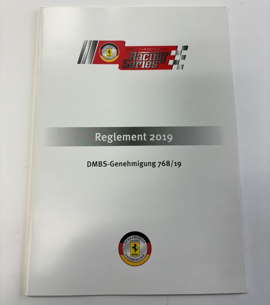 Ferrari Club Deutschland Racing Series Reglement 2019