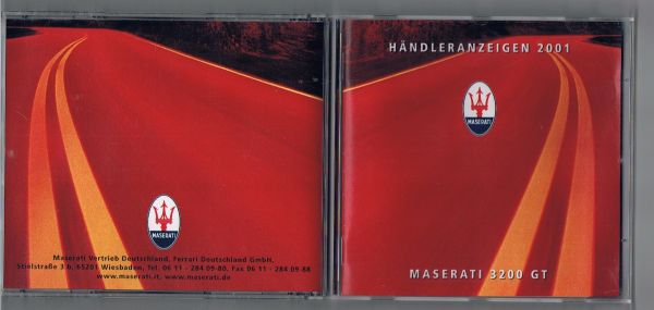 Original Maserati CD 3200 GT Marketing - Dealer Advertising / Händleranzeigen 2001