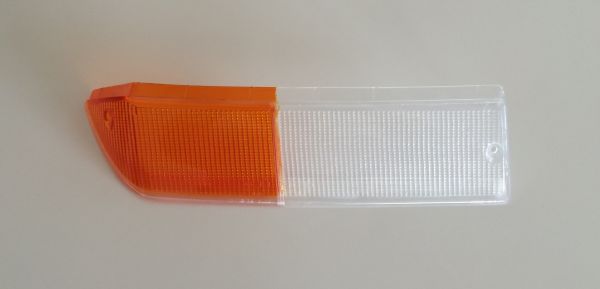 Front Indicator Lens white/amber - right / Blinkerglas vorne weiss/orange - rechts