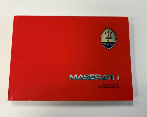 Maserati Biturbo i - Owners Manual / Betriebsanleitung