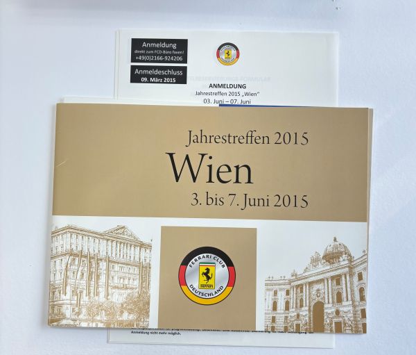 Jahrestreffen Ferrari Club Deutschland Wien 2015