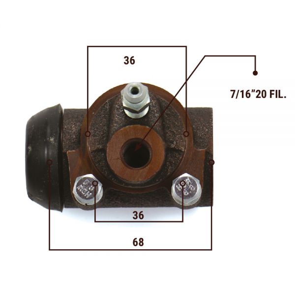 Ferrari 250 - Wheel Brake Cylinder / Radbremszylinder