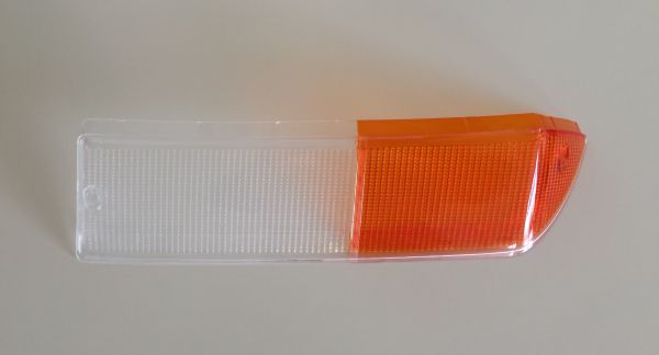 Front Indicator Lens white/amber - left / Blinkerglas vorne weiss/orange - links