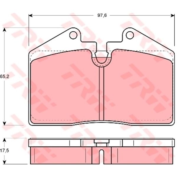 Set of Brake Pads (4) / Satz Bremsbeläge (4)