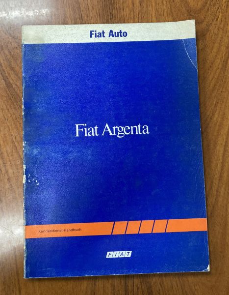 FIAT Argenta - Repair Manual / Reparatur Anleitung
