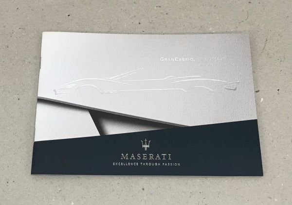 Maserati GranCabrio - Brochure / Prospekt