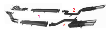 Rear Silencer - right / Endschalldämpfer - rechts