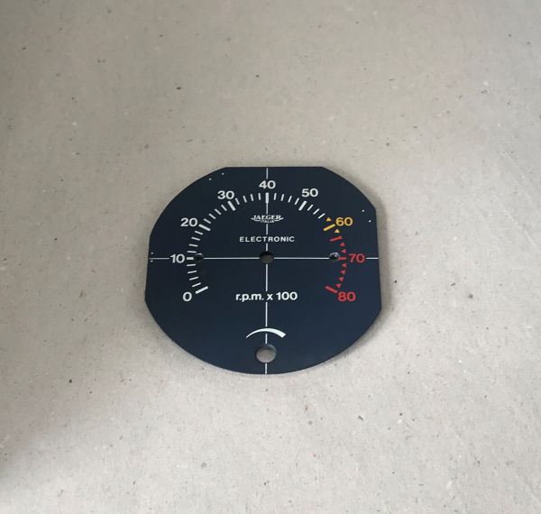 Rev Counter Dial / Drehzahlmesser Zifferblatt