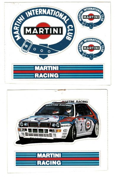 MARTINI RACING - Lancia Delta Integrale - Sticker / Aufkleber