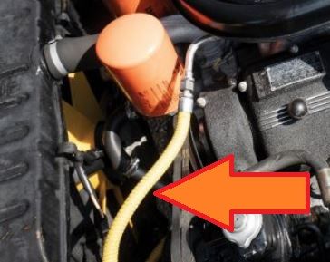 Regosalva - Yellow Fuel-Line / Kraftstoffleitung Gelb