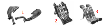 Complete Set of Mainfolds / Satz Auspuffkrümmer