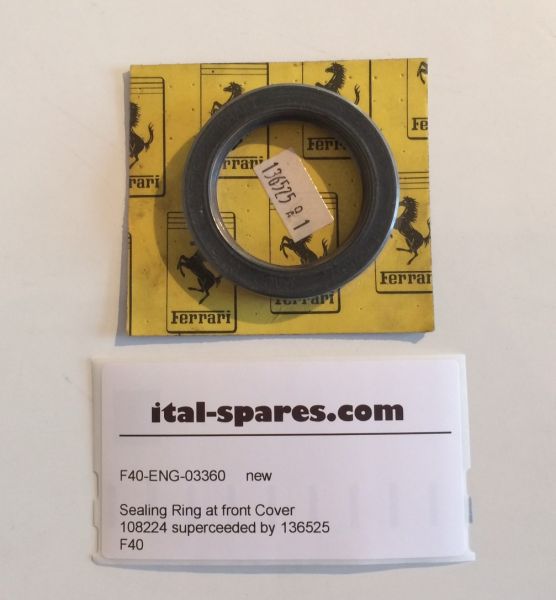 Sealing Ring at front Engine Cover / Dichtring an vorderer Motor Abdeckung