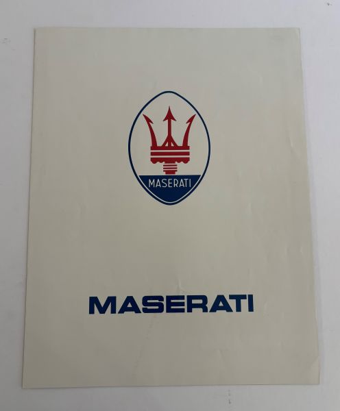 Maserati Biturbo - Brochure / Prospekt
