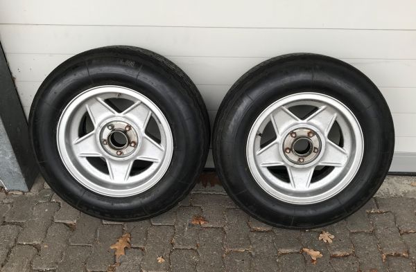 CROMODORA 7,5 x 15" - Pair of Wheels / Paar Räder