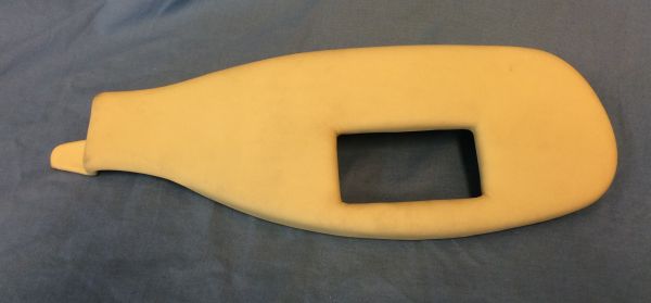 Leather covered Panel for left Seat Switches / Abdeckung für Sitz Schaltereinheit - links