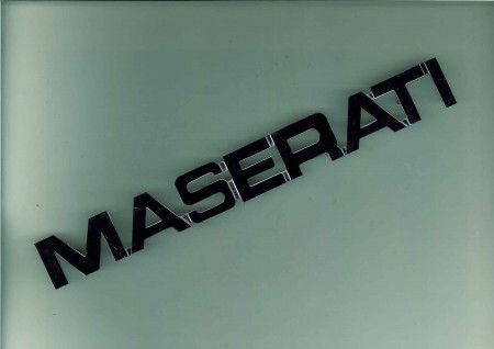 MASERATI - Script / Schriftzug
