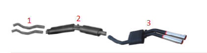Centre Silencer / Mittelschalldämpfer
