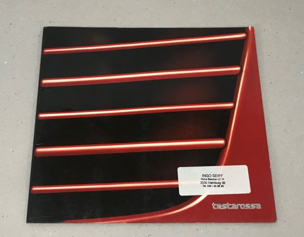 Ferrari Testarossa - Brochure / Prospekt