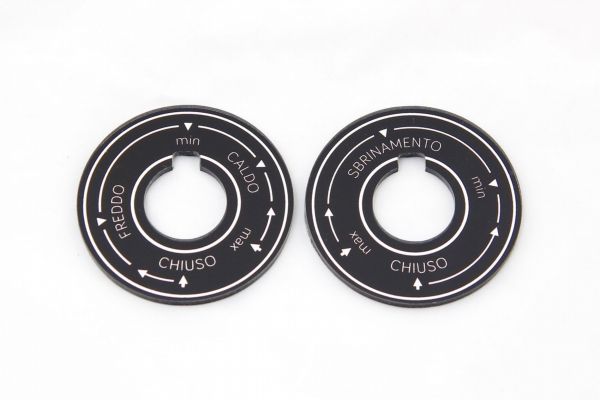 Alfa Romeo 2600 - Heater Control Bezels / Beschriftung für Heizung