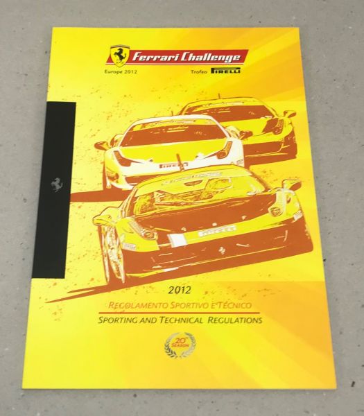 Ferrari Challenge Europe 2012 - Brochure / Prospekt