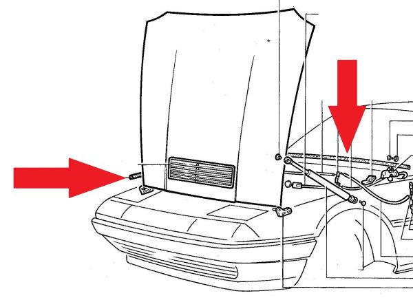Front Hood Seal / Haubendichtung vorne