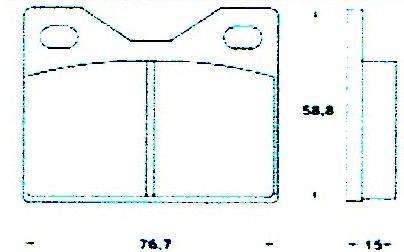 Set of 4 Brake Pads for rear axle / Satz Bremsbeläge (4) - hinten