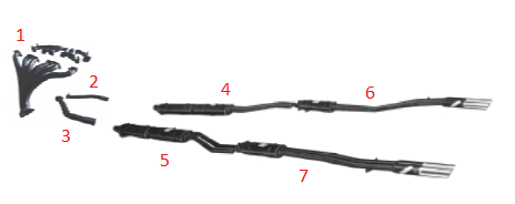 Inter Pipe - left / Zwischenrohr - links