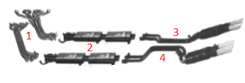 Centre Silencer / Mittelschalldämpfer
