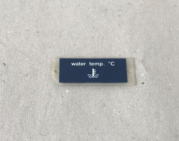 Water Temperatur Dial for Instruments / Wasser Temperatur Anzeige