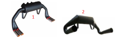 Sport Silencer (4 Tailpipes) / Sportschalldämpfer (4 Endrohre)