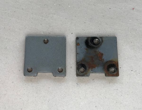Backplate for Door Hinge / Gewindeplatte für Türscharnier