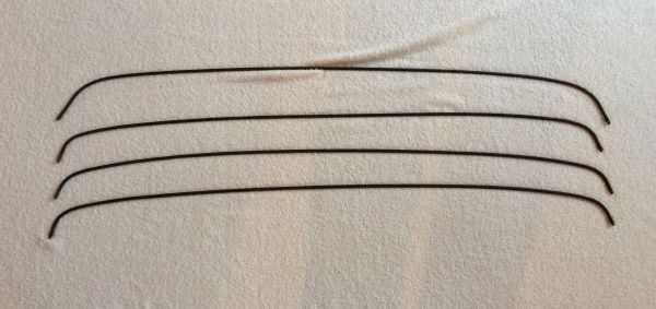Rails for Headliner - Set of 4 / Spannstangen für Himmel - 4er Satz