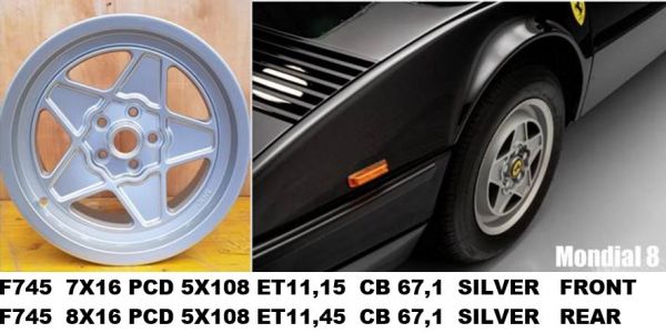 Ferrari Mondial 7x16 - Front Rim / Felge vorne