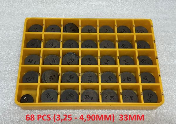 33mm - Set of Valve Shims / Satz Ventilplättchen