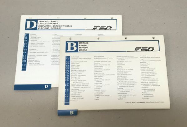 Ferrari F50 1997 - Repair Manual / Werkstatthandbuch