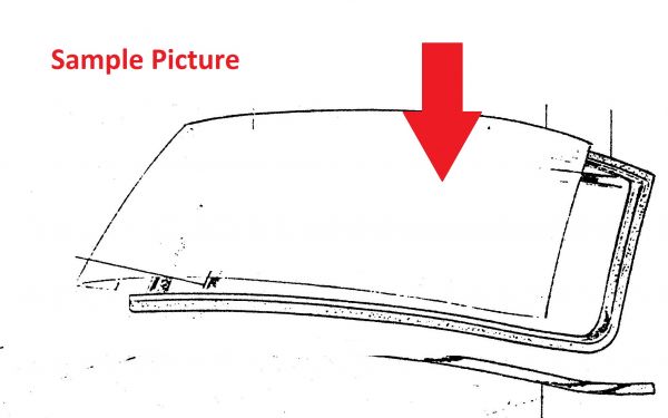 Maserati 3500 GT - Frontscreen / Frontscheibe