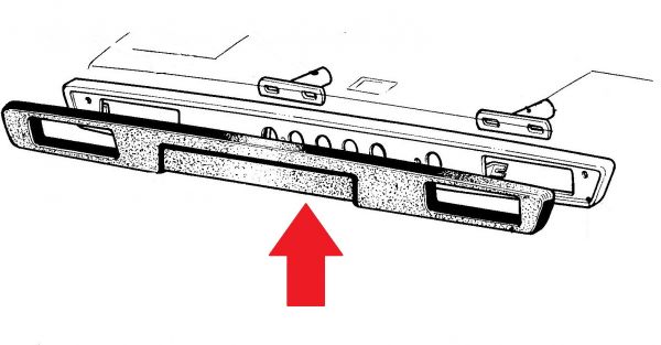 Bumper Rubber - front / Stoßstangen Gummi - vorn