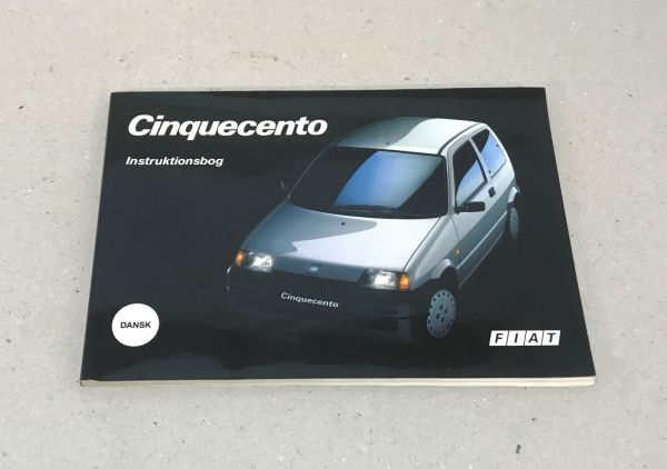 Fiat Cinquecento - Owners Manual / Betriebsanleitung