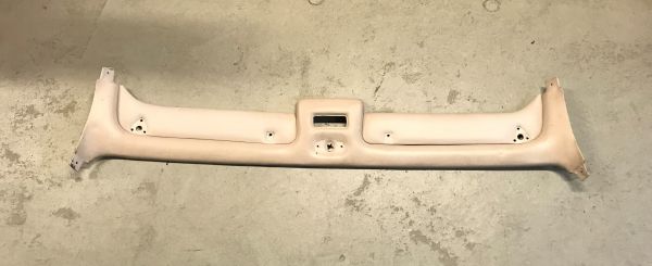 Upper Cover at Windscreen - cream Leather / Obere Verkleidung an Windschutzscheibe - Leder crema