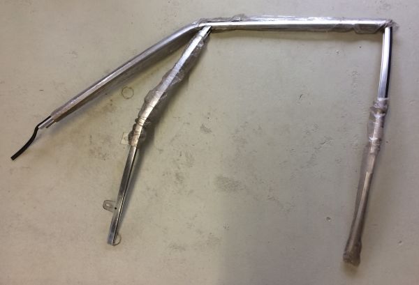 Chrome Frame for Door Window - Left / Chromrahmen Türfenster - links