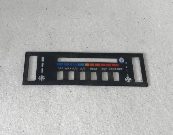 Cover for AC and Heating Control Module / Klima und Heizungs-Steuerung Abdeckung