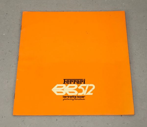 Ferrari BB 512 - Brochure / Prospekt