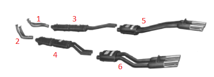 Inter Pipe - right / Zwischenrohr - rechts