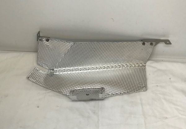 Exhaust Heat Deflector Shield - Front Left / Vorderes Auspuff Hitzeschild Links