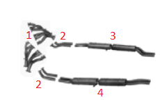 Complete Set of Mainfolds / Satz Auspuffkrümmer