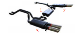 Transversal Silencer / Transversal Schalldämpfer