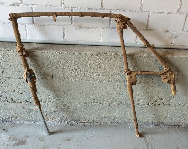 Chrome frame for door - right / Türfenster Chromrahmen - rechts