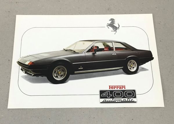 Ferrari 400 automatic - Brochure Paper / Prospektblatt