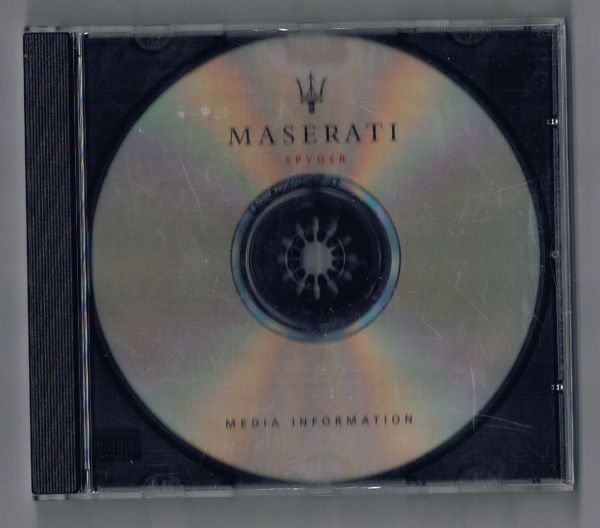 Original Maserati CD Media Pictures 2001 Spyder