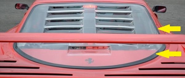 Upper Trim at Engine Cover / Obere Leiste an Plexi-Haube